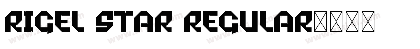 rigel star Regular字体转换